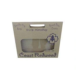 Wholesale Die Cut Color Printing Custom Portable Paper Box with Window