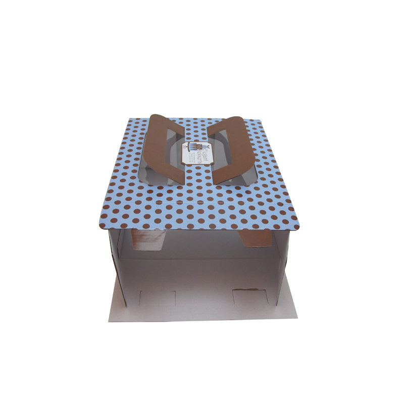 custom cake box luxury bakery boxes cake packaging with window and handle