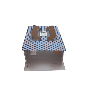 custom cake box luxury bakery boxes cake packaging with window and handle