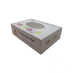 Custom 24 Cup Cake Box Bakery logo Printing Cupcake Packaging Boxes for bakery