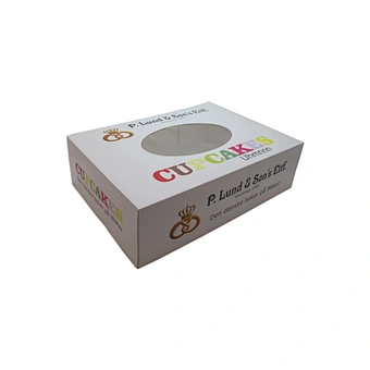 Custom 24 Cup Cake Box Bakery logo Printing Cupcake Packaging Boxes for bakery