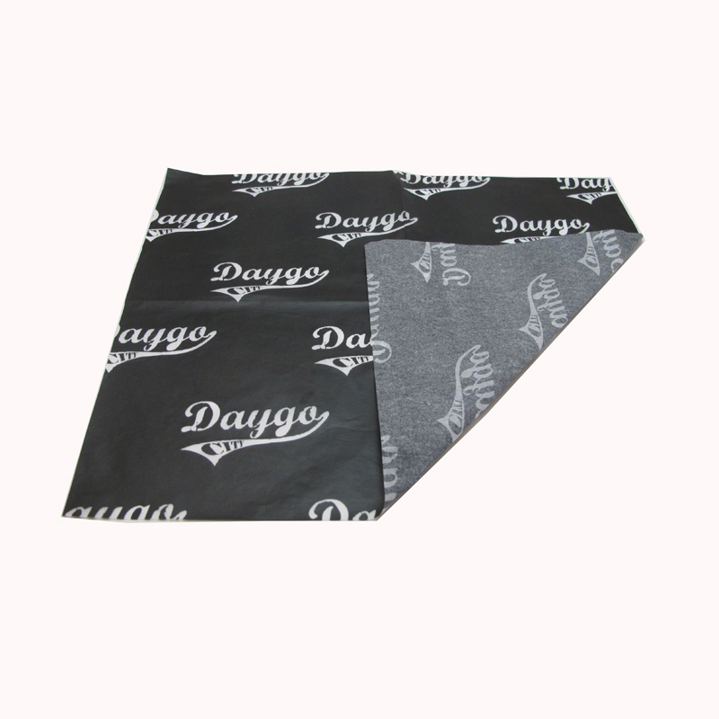 Customised Print Branded Logo tissue paper Gift Clothing Black Packaging Tissue Wrapping Paper for Shoes