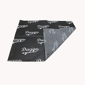 Customised Print Branded Logo tissue paper Gift Clothing Black Packaging Tissue Wrapping Paper for Shoes