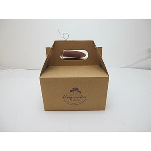 Brown Kraft Paper Cake Box - Eco-Friendly Packaging