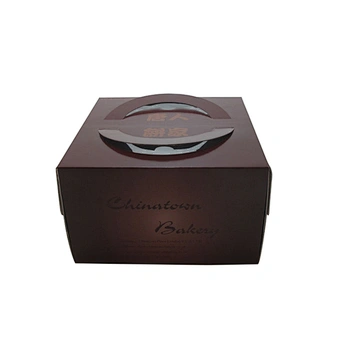 Custom Birthday Cake Box Wedding party transparent windows Bakery Cake boxes Muffin Cupcake Box with handle