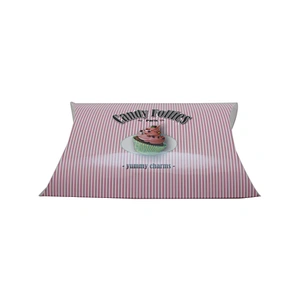 Bakery Candy Packaging Custom Pillow Paper Box with Logo