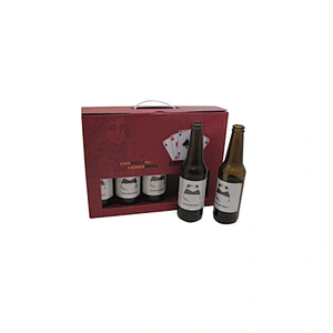 Custom Logo 5 Bottle Wine Bottle Gift Tag Box