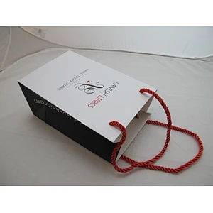 Custom White Prited Luxury Paper Bag