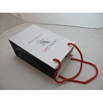 Custom White Prited Luxury Paper Bag