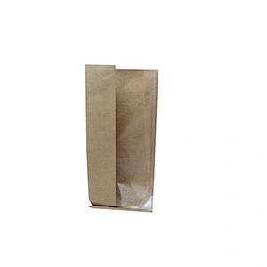 Custom Brown Kraft Paper Bag without Handles Bread Packing