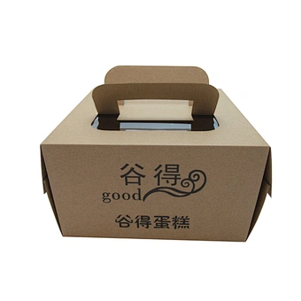 Wholesale kraft paper cake packaging box design printing service with cake board