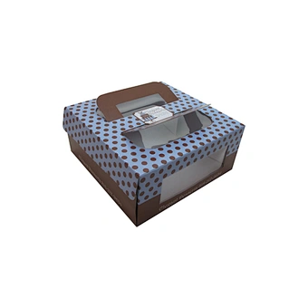custom cake box luxury bakery boxes cake packaging with window and handle