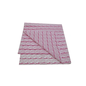 High Quality Wholesale Custom Gift Packing paper Logo print Pink Wrapping Tissue Paper for garments