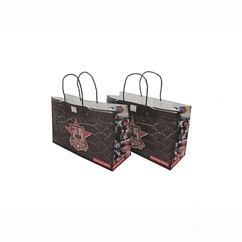 Wholesale Eco-Friendly Custom Design Gift Packing Kraft Paper Bag with Handles