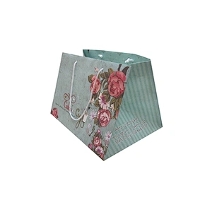Eco-friendly White Kraft Paper Shopping Paper Bag with Handles