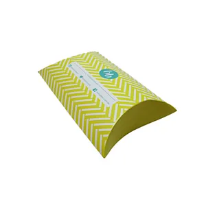 Eco-friendly Art Card Wholesale Custom Pillow Boxes with Logo