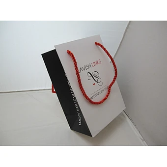 Custom White Prited Luxury Paper Bag