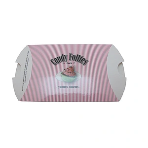Bakery Candy Packaging Custom Pillow Paper Box with Logo