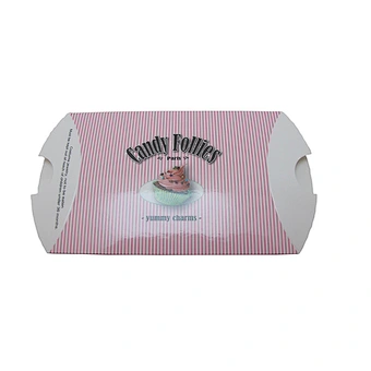 Bakery Candy Packaging Custom Pillow Paper Box with Logo