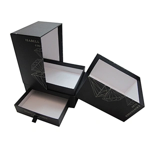 Wholesale Custom Logo Jewelry Drawer Box with Ribbon