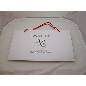 Custom White Prited Luxury Paper Bag