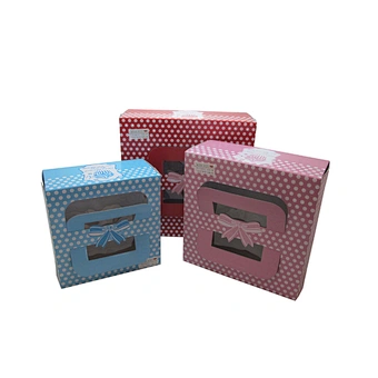 Supplier custom cake box logo printing cake boards with clear window