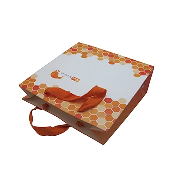 Custom Wholesale Paper Bag Packaging Bag  Gift Bag With Ribbon