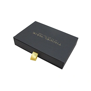 Custom Packaging Gift Jewelry Drawer Paper Box with Ribbon