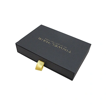 Custom Packaging Gift Jewelry Drawer Paper Box with Ribbon