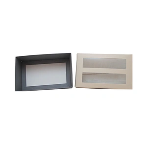 wholesale custom dessert cookie box biscuit paper boxes rectangle bakery cake box with Transparent window