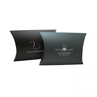 Wholesale Fashion Black Pillow Paper Box with Logo