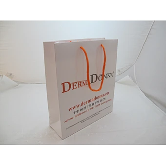 Wholesale White Paper Bag Printed Gift Bag With Cotton Rope