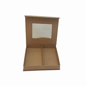 Brown Kraft Paper Shoe Box with Window