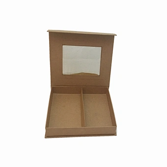 Brown Kraft Paper Shoe Box with Window
