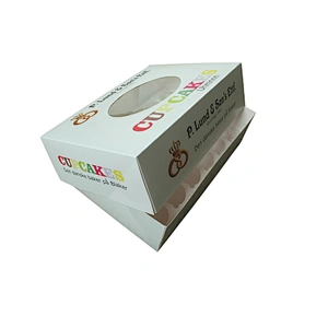 Custom 24 Cup Cake Box Bakery logo Printing Cupcake Packaging Boxes for bakery