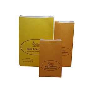Eco-Friendly Wholesale Custom Design Three Sizes Food Packing Paper Bag without Handles