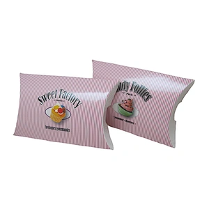 Bakery Candy Packaging Custom Pillow Paper Box with Logo