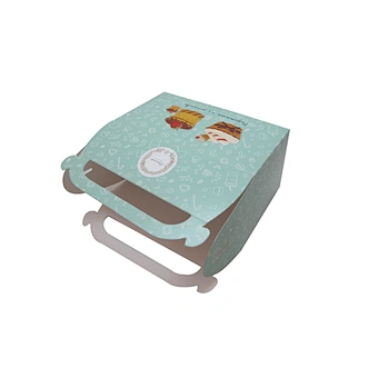 Custom cake box cupcake boxes logo printing with handle