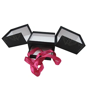 Wholesale Custom Logo Jewelry Drawer Box with Ribbon