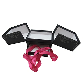 Wholesale Custom Logo Jewelry Drawer Box with Ribbon