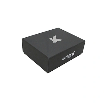 Custom Logo Luxury Black Rigid Cardboard Gift Paper Box with Logo