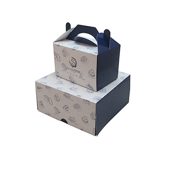 Custom small Cake Box cookie Packaging Boxes Printing your logo cake boxes with Handle