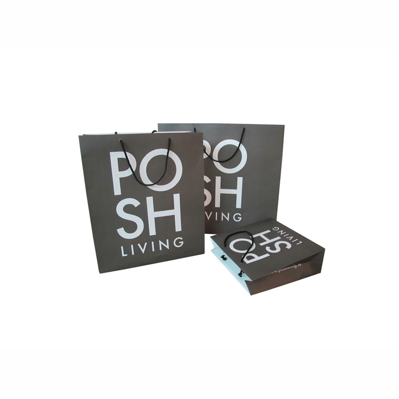 Eco-Friendly Wholesale Kraft Paper Shopping Paper Bag with Handles