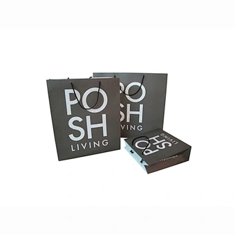 Eco-Friendly Wholesale Kraft Paper Shopping Paper Bag with Handles
