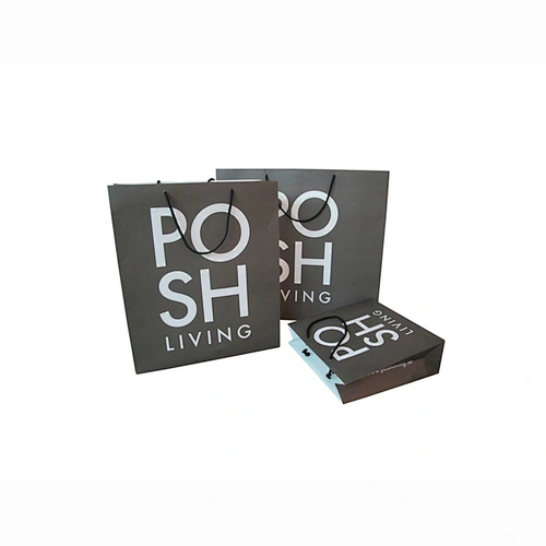 Eco-Friendly Wholesale Kraft Paper Shopping Paper Bag with Handles