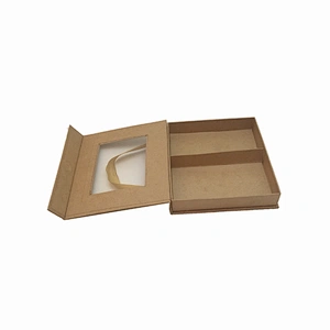 Brown Kraft Paper Shoe Box with Window