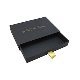 Custom Packaging Gift Jewelry Drawer Paper Box with Ribbon