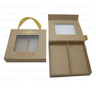 Brown Kraft Paper Shoe Box with Window