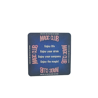 Square absorbent paper coffee drink cup coaster paper mat Design Cardboard paper beer coaster