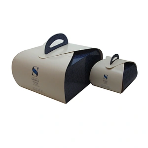 Custom small Cake Box cookie Packaging Boxes Printing your logo cake boxes with Handle